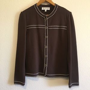 St. John Collection Santana Knit Jacket Size 8